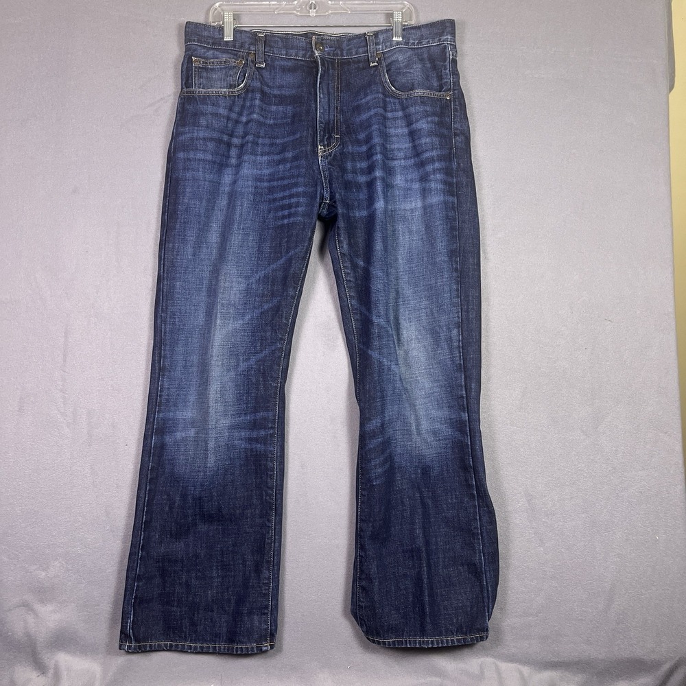 Daniel Cremieux Jeans Mens 36x30 Bootcut Dark Wash Blue Denim